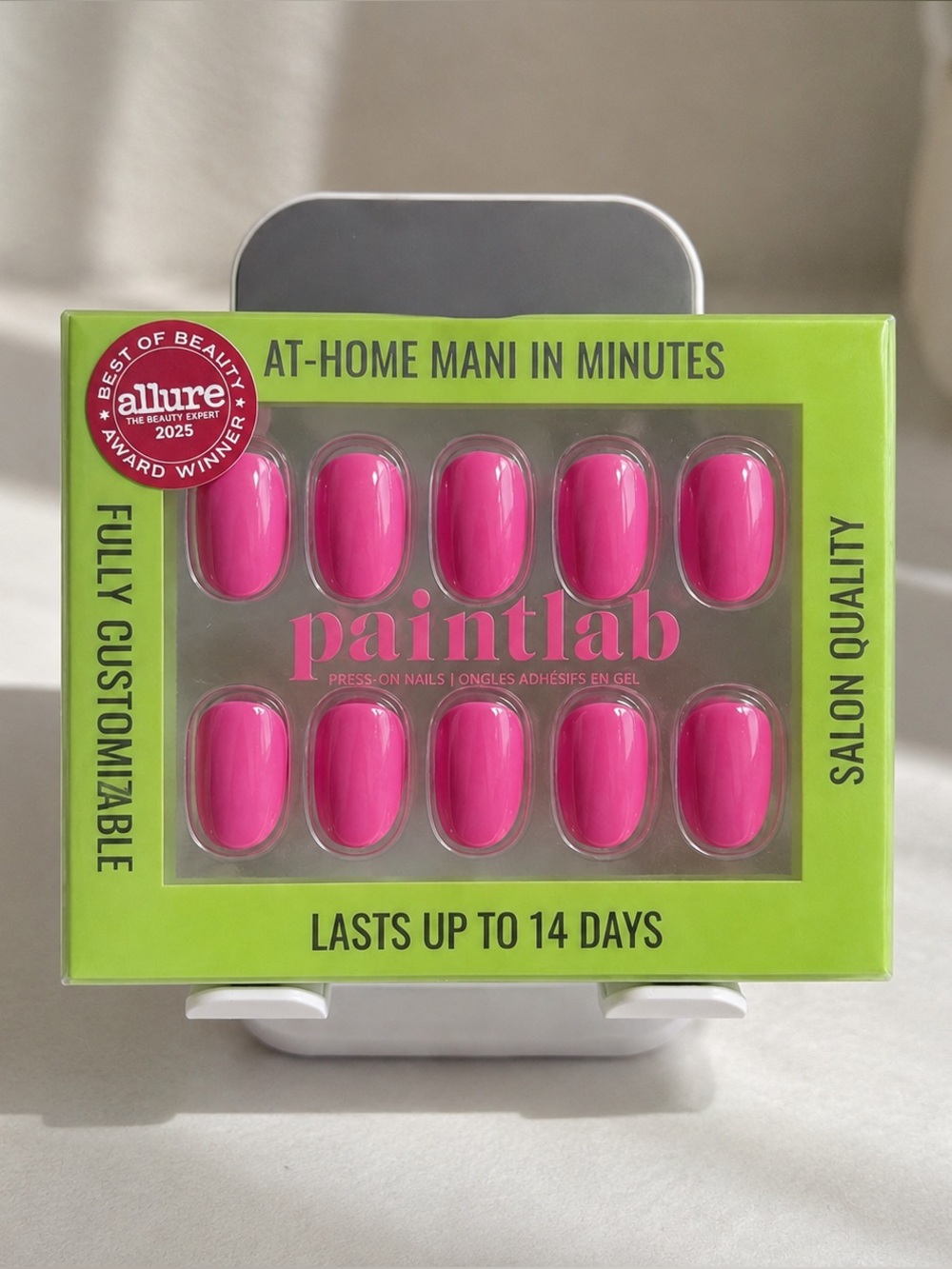 Paintlab Bright Pink Press-On Nails — Salon-Quality At-Home Set